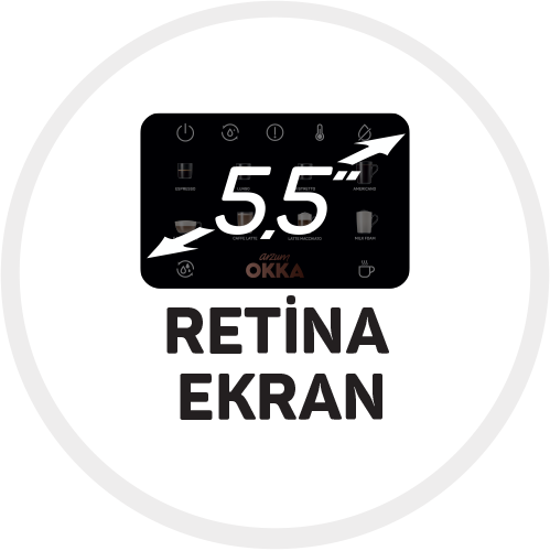 5.5 inç OKKA retina ekran