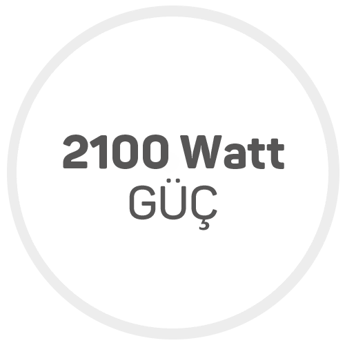 2100 W Güçlü Motor