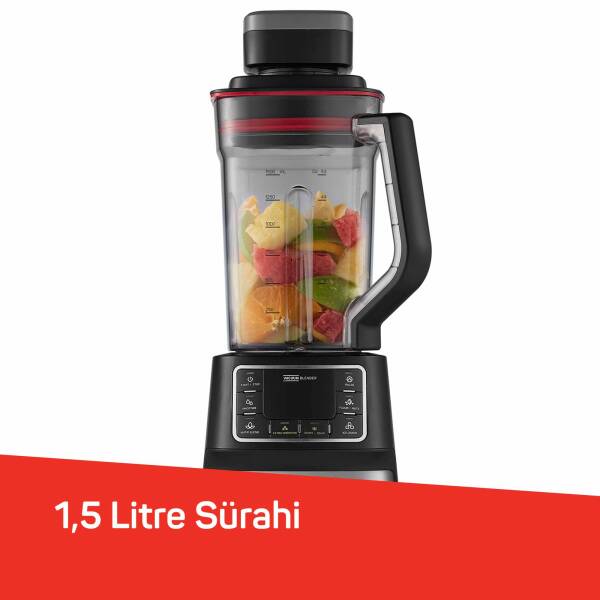 AR1061 Vacuumix Vakumlu 1500W Power Blender, 1.5L Sürahi, Buz Kırma Özellikli, Siyah - 7