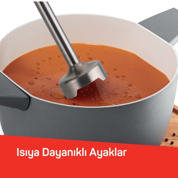 AR1108 Smarty Neo 900W El Blender Seti, Çırpıcı,Doğrayıcı Aparatlı, Paslanmaz Çelik Bıçaklı, Siyah - 4