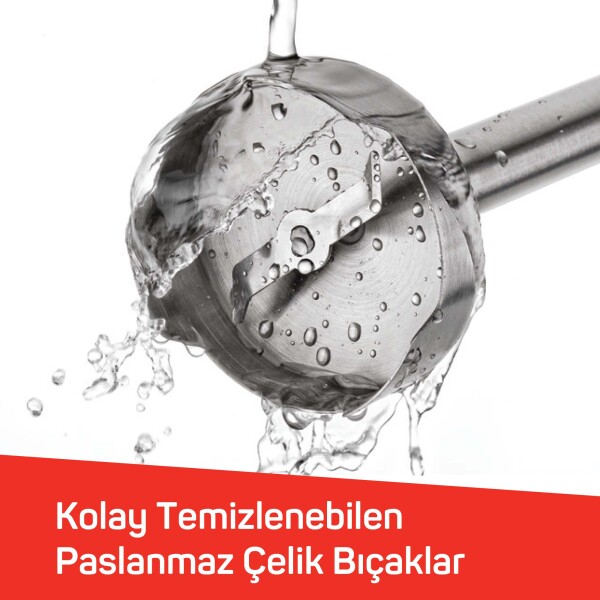 AR1108 Smarty Neo 900W El Blender Seti, Çırpıcı,Doğrayıcı Aparatlı, Paslanmaz Çelik Bıçaklı, Siyah - 5