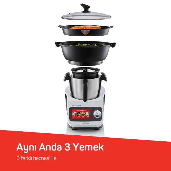 Thermogusto Çok Fonksiyonlu Akıllı Mutfak Robotu -Beyaz - AR1181 - 6