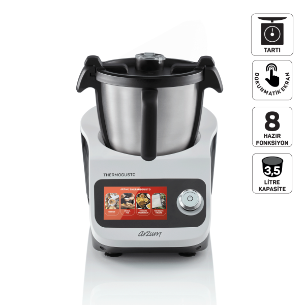 AR1181 Arzum Thermogusto Multifunctional Cooker Food Processor - White - 1