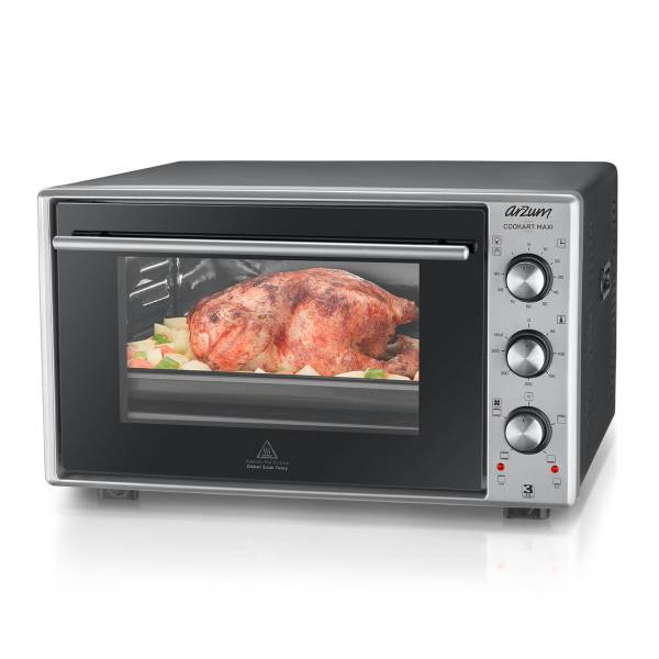 Cookart Maxi 50 L Çift Camlı Fırın - Inox - AR2002 - 4