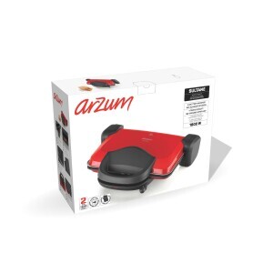 AR2007 Sultane 1800W 4 Dilim Kapasiteli Izgara ve Tost Makinesi, 180° Açılır Gövde, Kırmızı - 7