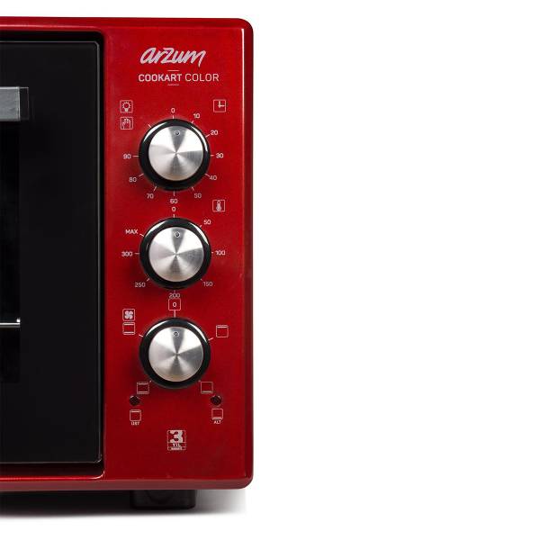 Cookart Color | 50 L Çift Camlı Fırın - Nar | AR2034-1400 - 4