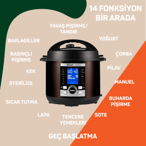AR2055 Chefim Multi Functional Pressure Cooker - Black - 9