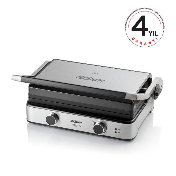 AR2056 Arzum Tostçu XL Grill and Sandwich Maker - Stainless Steel - 2