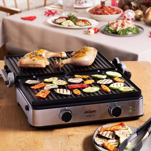 Tostçu XL Izgara ve Tost Makinesi - Paslanmaz Çelik - AR2056 - 8
