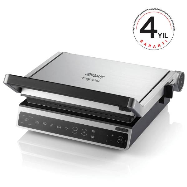 AR2059 Arzum Techno Grill Digital Grill and Sandwich Maker - Stainless Steel - 2