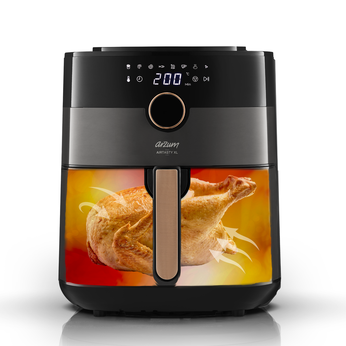 AR2074-B Airtasty XL Air Fryer Sıcak Hava Fritözü - Bakır - Arzum