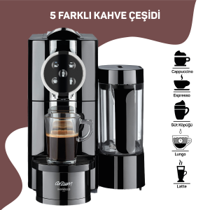 AR3094 Impresso Capsule Coffee Machine - Black - 7