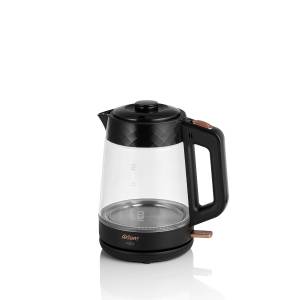 AR3101 Gusto Cam Çay Makinesi 1900 W, 0.9 L Demlik Kapasitesi, Siyah - 6