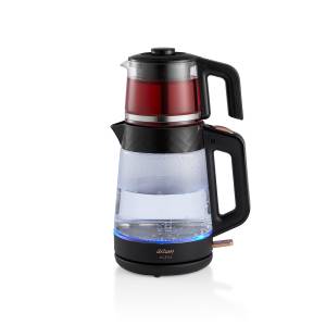 AR3101 Gusto Cam Çay Makinesi 1900 W, 0.9 L Demlik Kapasitesi, Siyah - 3