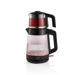 AR3101 Gusto Cam Çay Makinesi 1900 W, 0.9 L Demlik Kapasitesi, Siyah - 4
