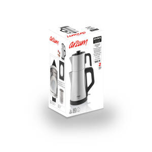 Arzum AR3129 Deminde Çay Makinesi 1800W, 1 L Demlik Kapasitesi, Inox - 9