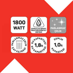 Deminde | Çay Makinesi - Inox | AR3129-0600 - 8