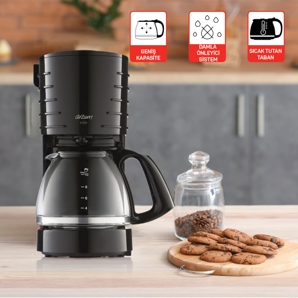 Kuppa Filtre Kahve Makinesi - Siyah - AR3135 - 2