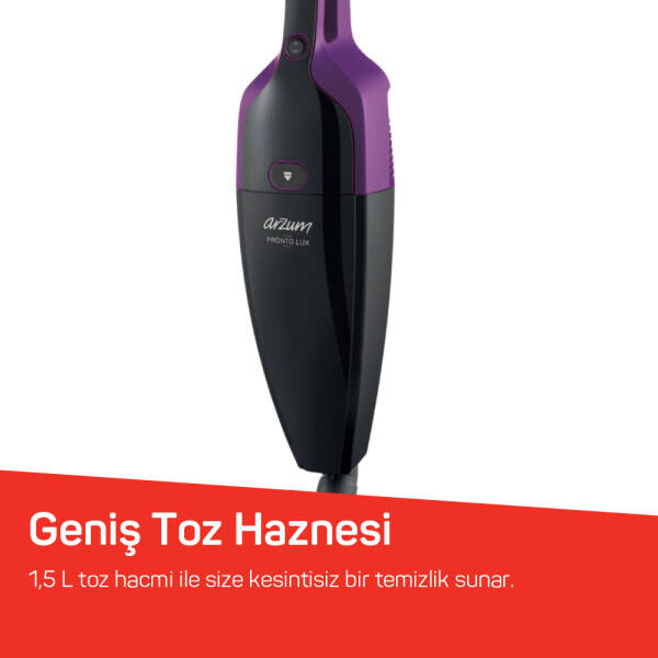 AR4075 Pronto Lux 2 in 1 Arada Handstick Vacuum Cleaner - Deep Plum - 4
