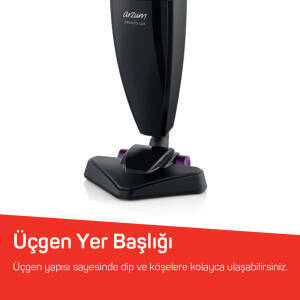 AR4075 Pronto Lux 2‘si 1 Arada Dikey Elektrikli Süpürge 800W, Mürdüm - 3