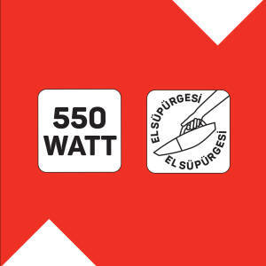 AR4087 Gırgır 2’si1 Arada 550W Dikey Elektrikli Süpürge, El Süpürgesi Özellikli, Yıkanabilir Filtre - 6