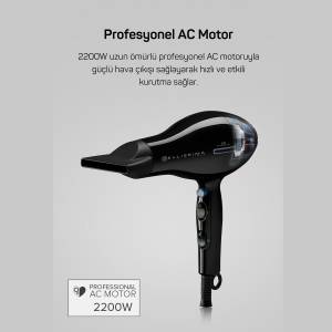 Bellissima Profesyonel Saç Kurutma Makinesi - Siyah - AR5004 - 3