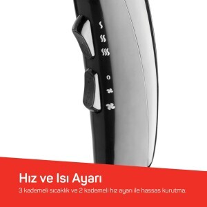 AR5007 İmaj Saç Kurutma Makinesi - Siyah - Arzum - 5