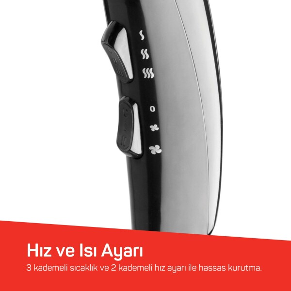 AR5007 İmaj Saç Kurutma Makinesi - Siyah - Arzum - 5