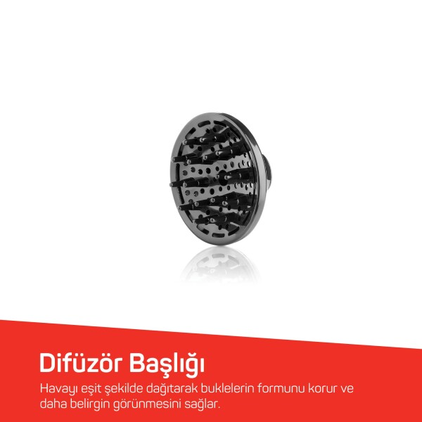 AR5007 İmaj Saç Kurutma Makinesi - Siyah - Arzum - 9