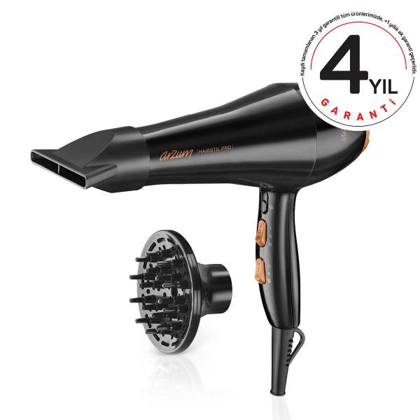 AR5009 Hairstil Pro Professional Hair Dryer - Black - 2