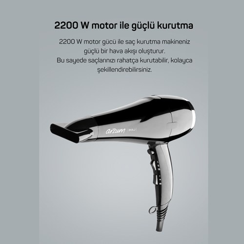 İmaj Saç Kurutma Makinesi - Siyah - AR5011 - 5