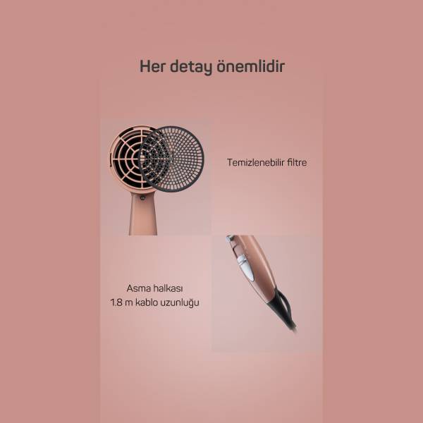 Senfony Color Saç Kurutma Makinesi - Akşam Güneşi - AR5014-AG - 6