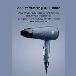 AR5014-DM Senfony Color Saç Kurutma Makinesi - Derin Mavi - Thumbnail