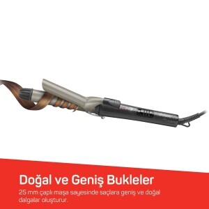 AR5027 Lisa Saç Maşası, Siyah - 5