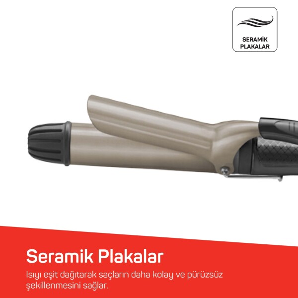 AR5028 Lisa XL Hair Curler - Black - 3