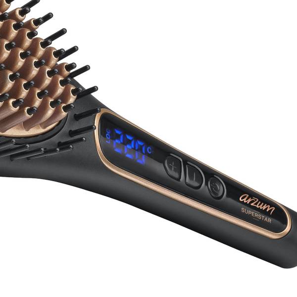 AR5036 Superstar Saç Düzleştirici Fırça - Siyah