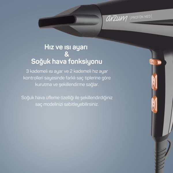 AR5047 Profön Neo Professional Hair Dryer - Black - 6