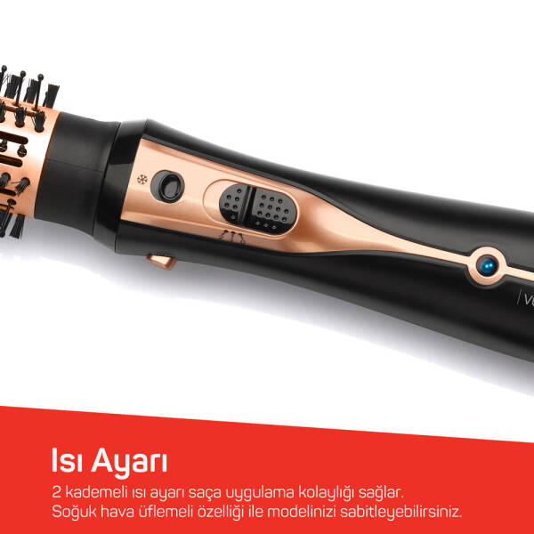 AR5063 Volume Pro Hava Üflemeli Saç Şekillendirici - Siyah - 5