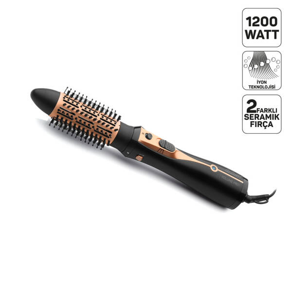 AR5063 Volume Pro Hava Üflemeli Saç Şekillendirici - Siyah - 1