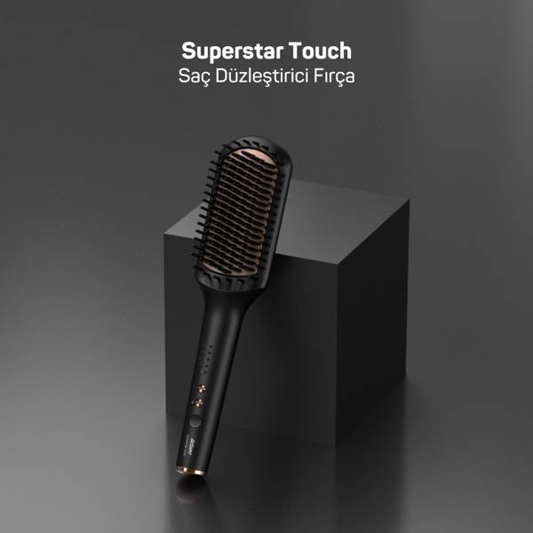 AR5068 Superstar Touch Hair Straightening Brush - Black - 3