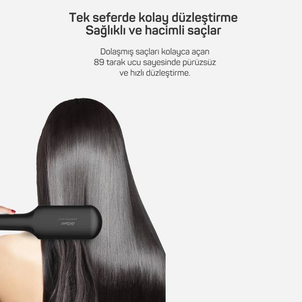 AR5068 Superstar Touch Hair Straightening Brush - Black - 5