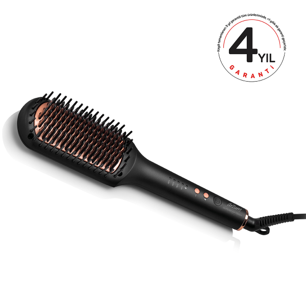 AR5068 Superstar Touch Hair Straightening Brush - Black - 2