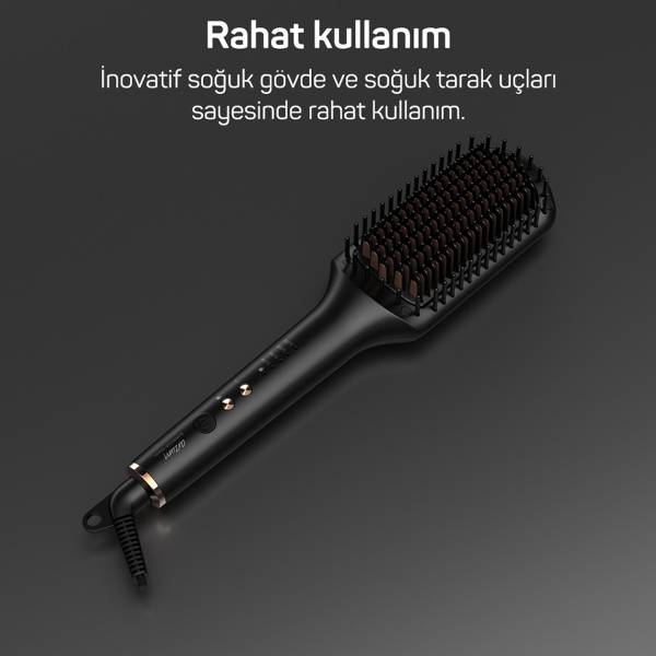 Superstar Touch Saç Düzleştirici Fırça - Siyah - AR5068 - 9