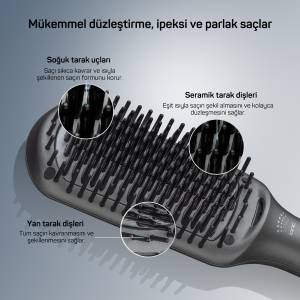 AR5071 Trendcare Hair Straigtening Brush - Anthracite - 7