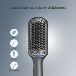 AR5071 Trendcare Saç Düzleştirici Fırça - Antrasit - 6