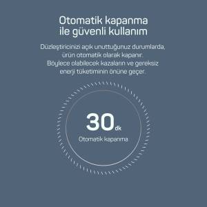 AR5077 Trendcare İnce Turmalin Seramik Plakalı Anti Statik İyonik Saç Düzleştirici, Antrasit - 4
