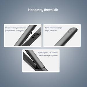 AR5077 Trendcare Slim Hair Straightener - Antracite - 6