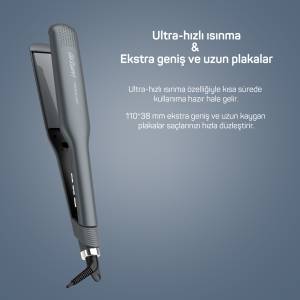 Trendcare Geniş Saç Düzleştirici - Antrasit - AR5078 - 5