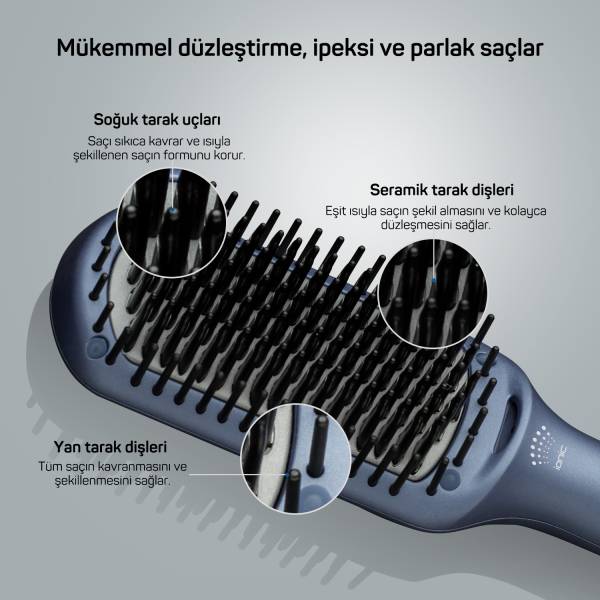 AR5082-O Superstar Pro Hair Straightening Brush - Ocean - 7