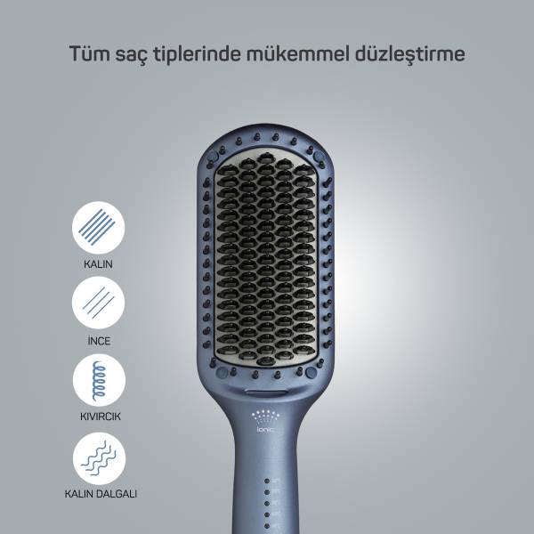 AR5082-O Superstar Pro Saç Düzleştirici Fırça- Okyanus - 6